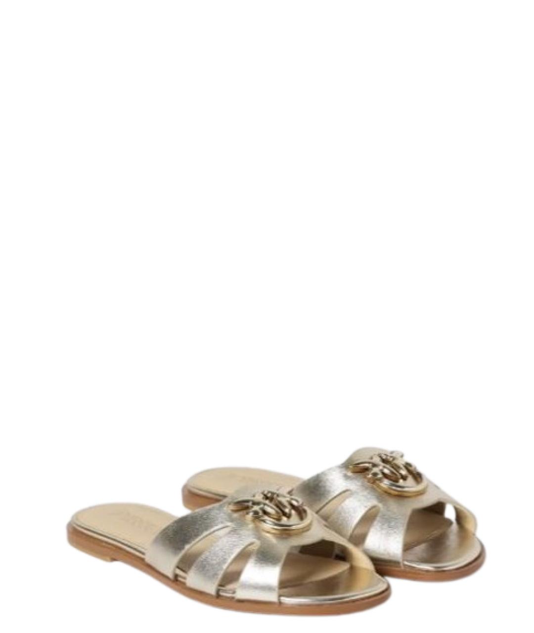 PINKO Мульти кожаные шлепанцы, фото 2