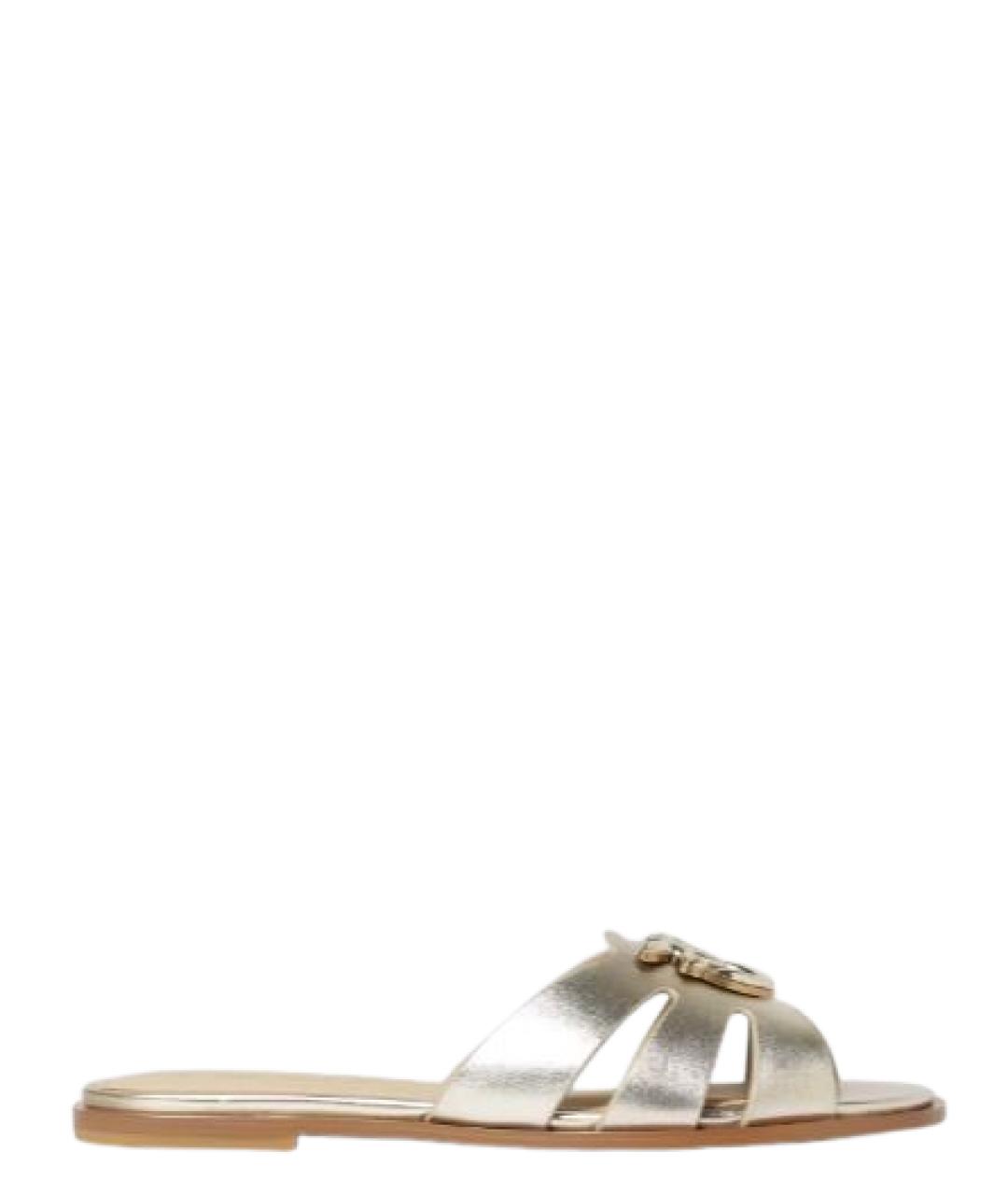 PINKO Мульти кожаные шлепанцы, фото 5