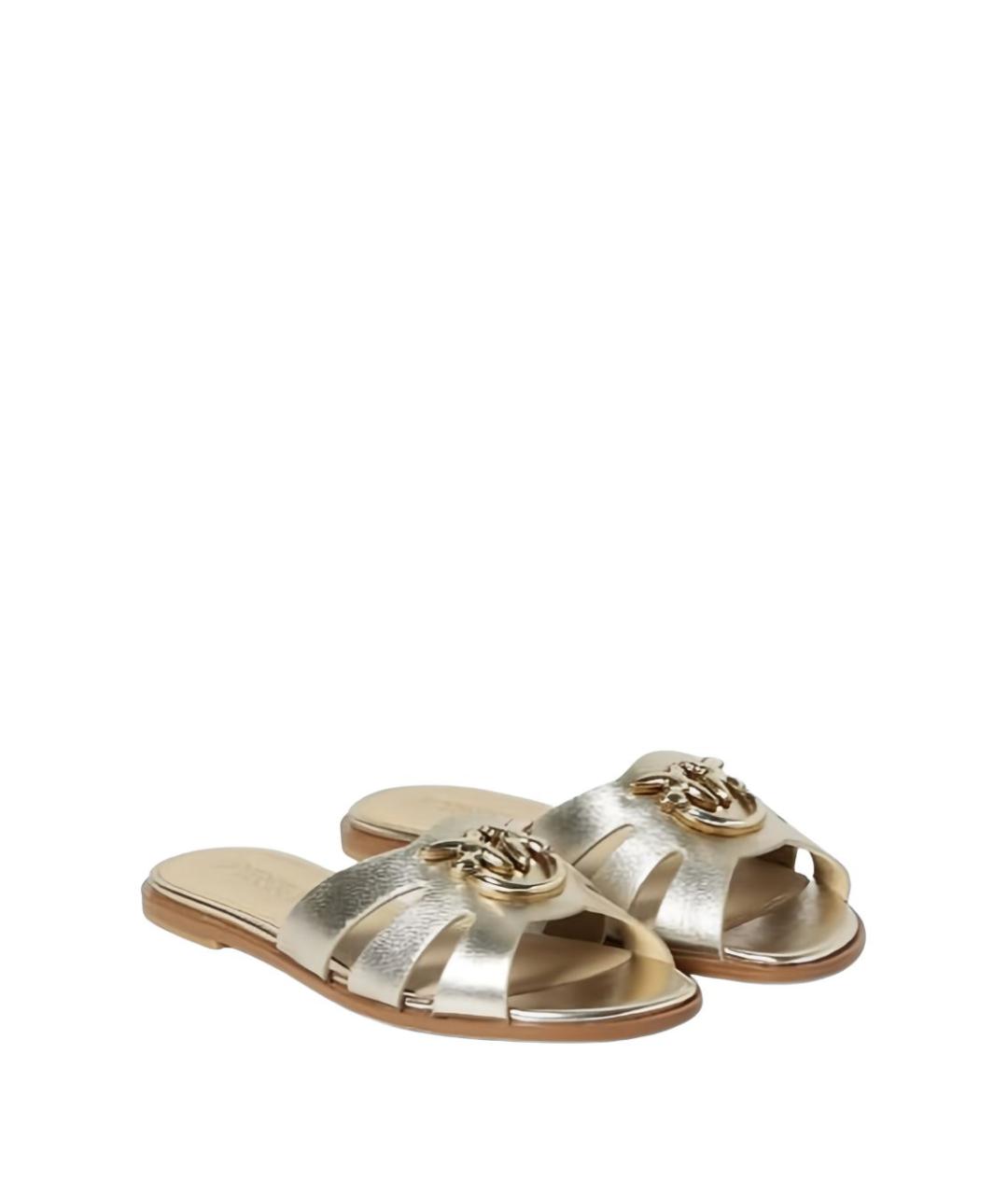 PINKO Мульти кожаные шлепанцы, фото 4