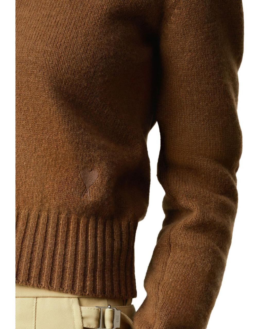 Ami Paris Коричневый джемпер / свитер, фото 6