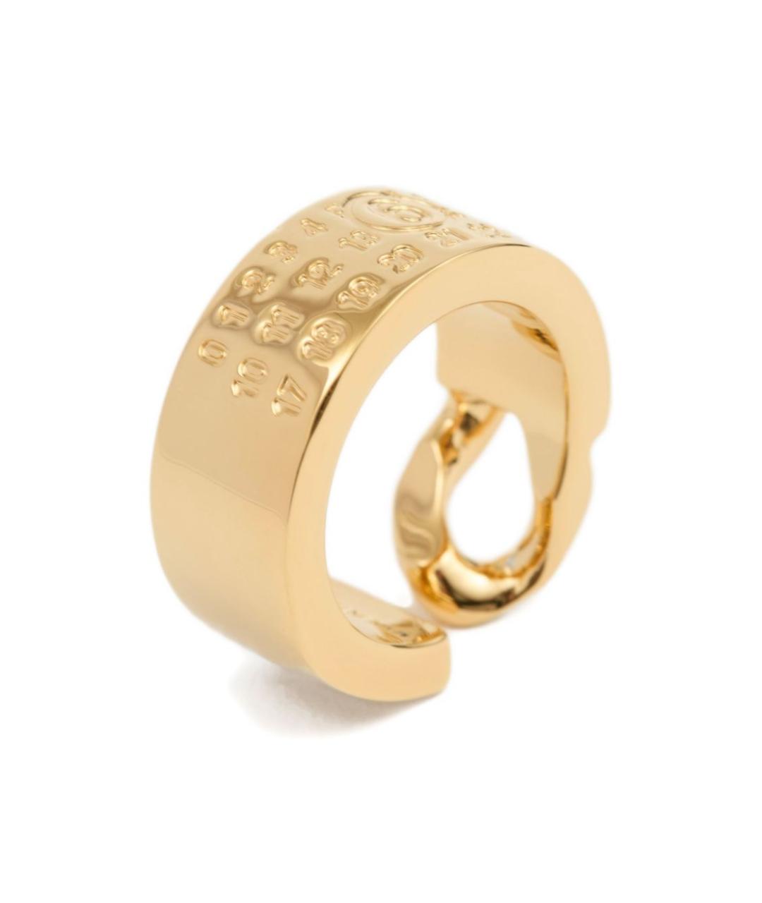 MM6 MAISON MARGIELA Золотое металлическое кольцо, фото 4