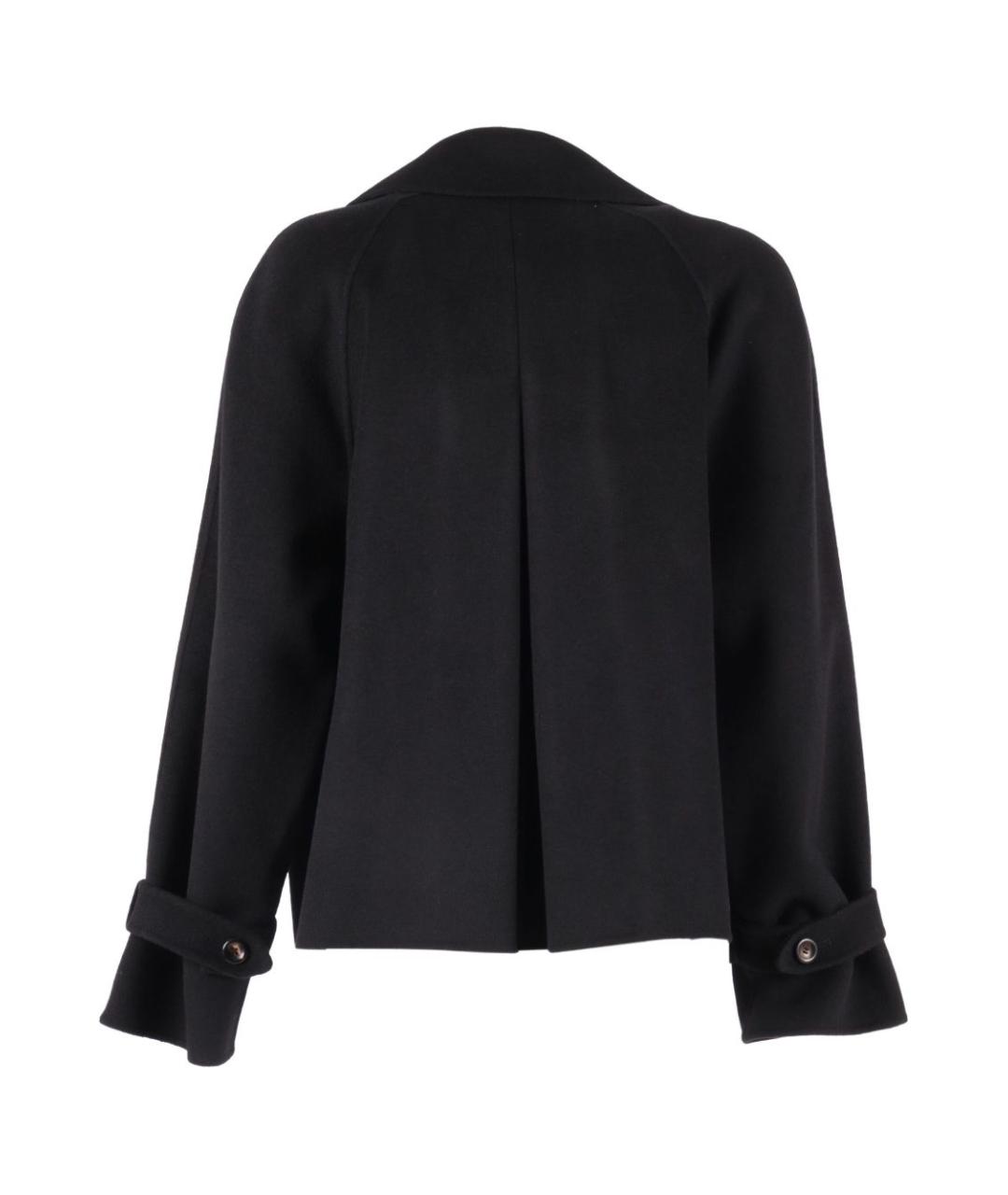 MAX MARA STUDIO Черное шерстяное пальто, фото 3