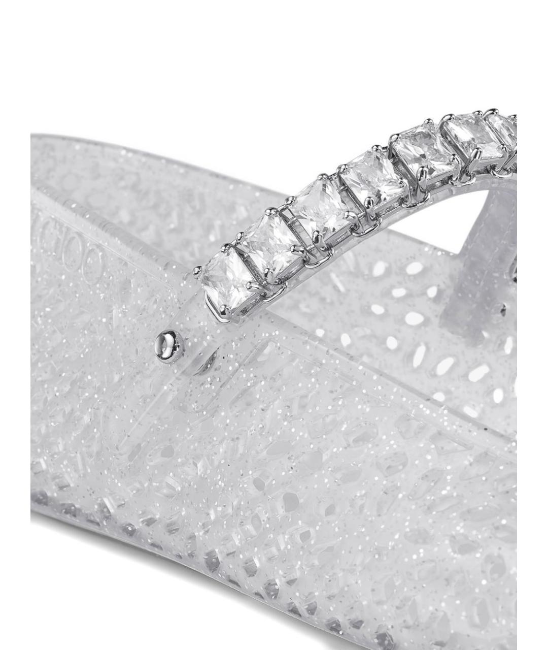 JIMMY CHOO Серые резиновые балетки, фото 5