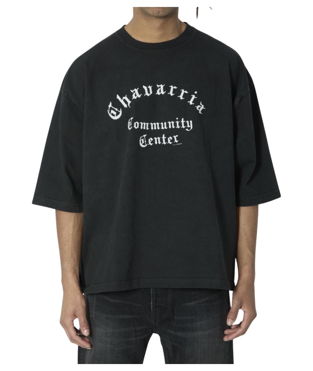 WILLY CHAVARRIA Черная хлопковая футболка, фото 1