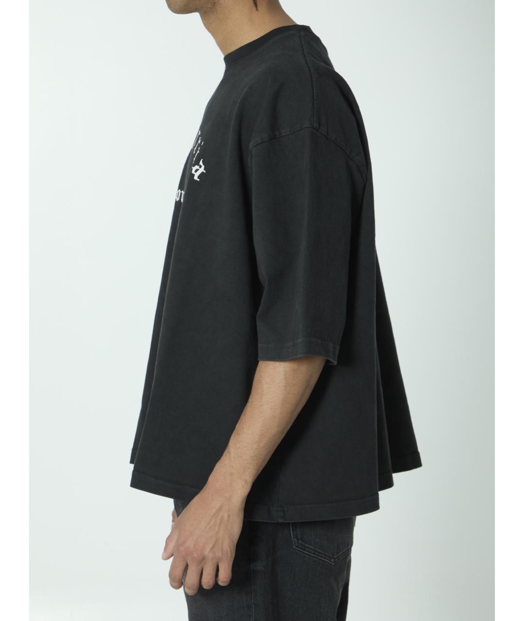 WILLY CHAVARRIA Черная хлопковая футболка, фото 3