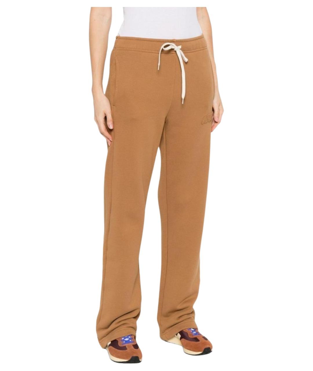 AUTRY Оранжевое хлопковые прямые брюки, фото 3