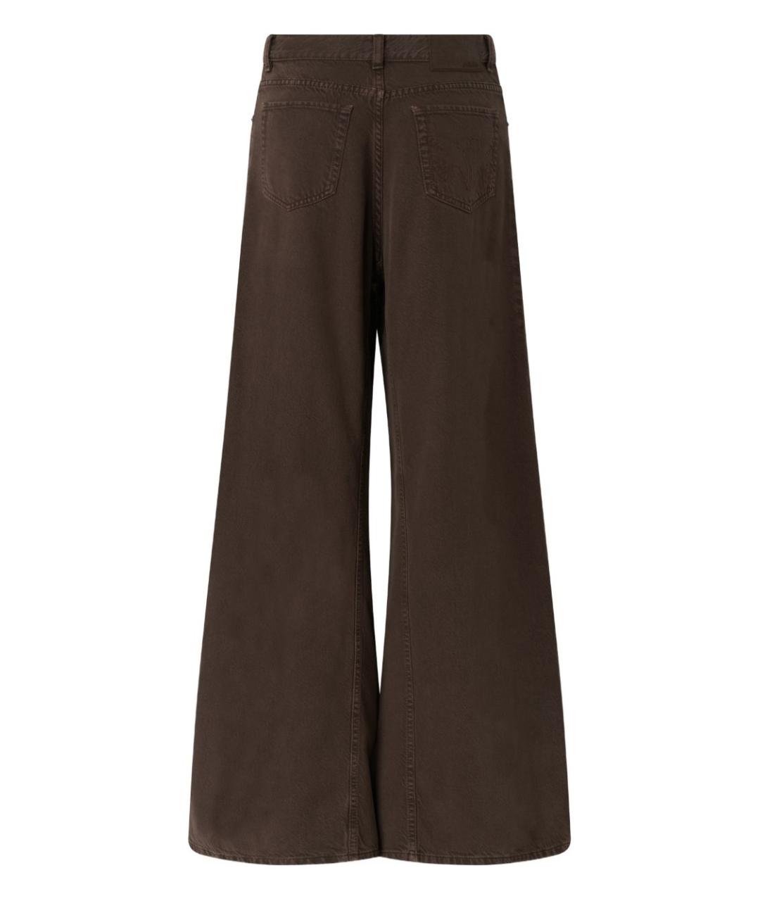 PINKO Коричневые прямые брюки, фото 2