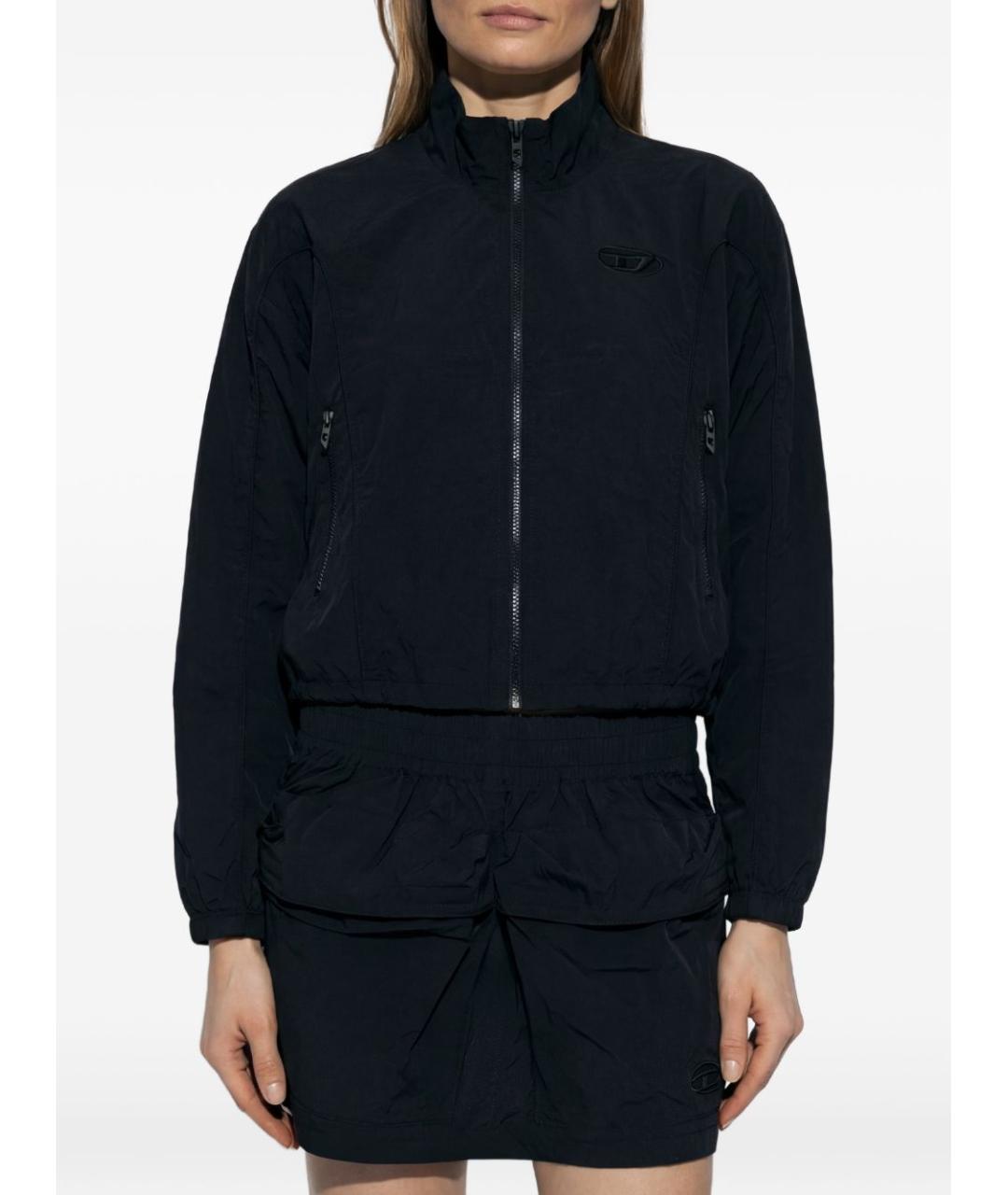 DIESEL Черная полиамидовая куртка, фото 2