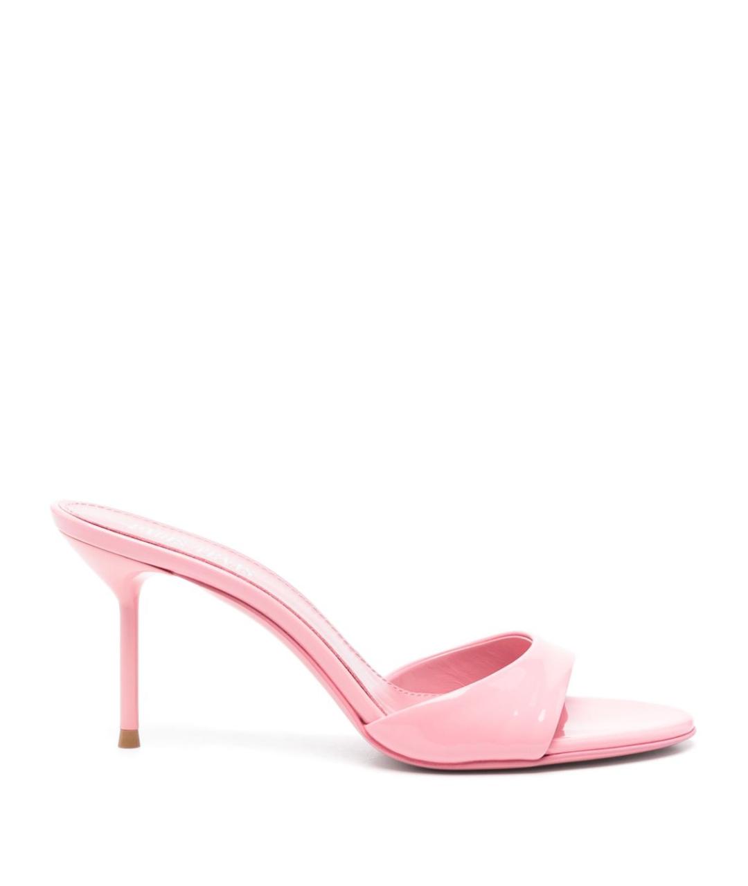 PARIS TEXAS Розовые кожаные мюли, фото 1