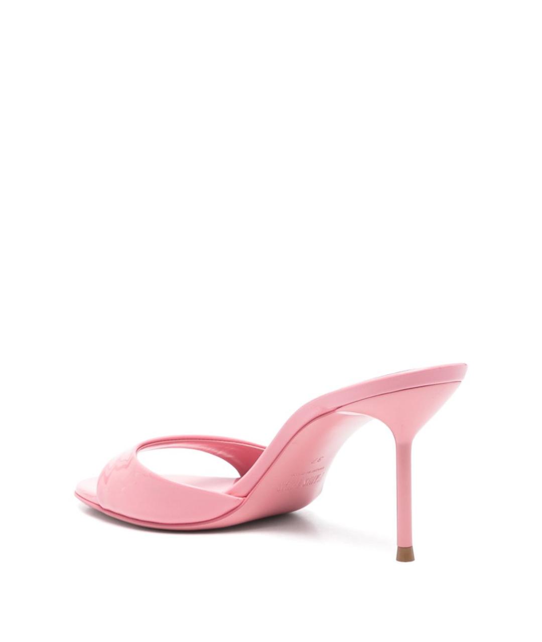 PARIS TEXAS Розовые кожаные мюли, фото 3