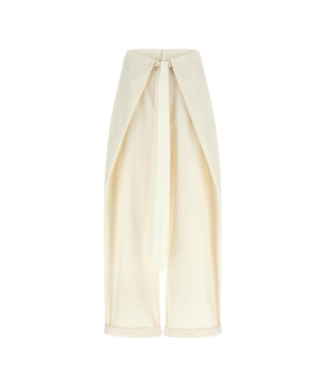 DARKPARK Белые прямые брюки, фото 1