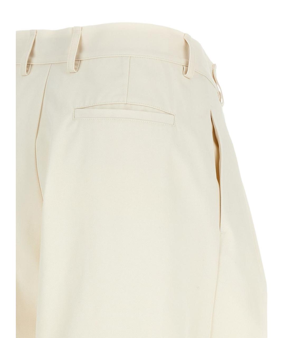 DARKPARK Белые прямые брюки, фото 2