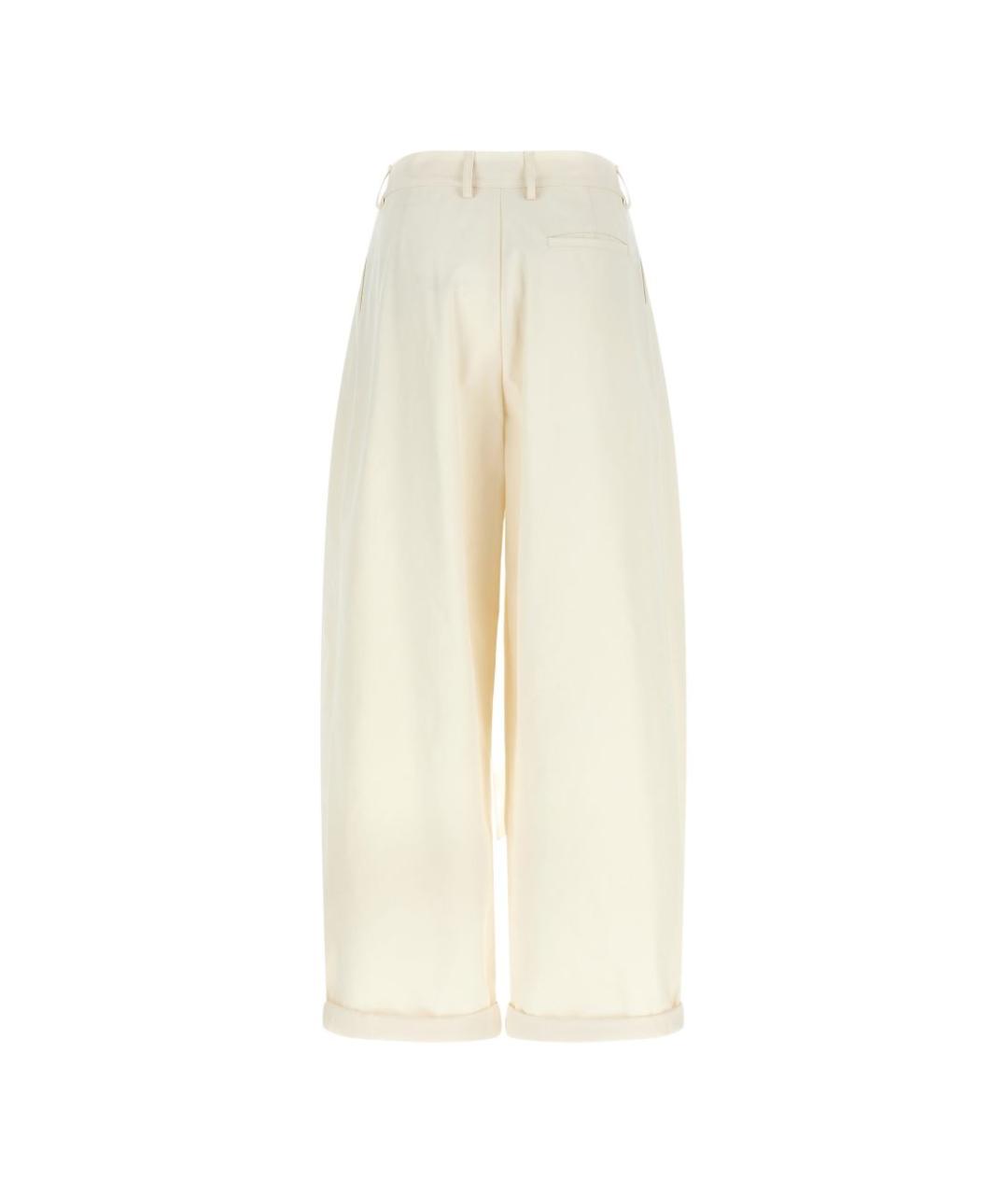 DARKPARK Белые прямые брюки, фото 3