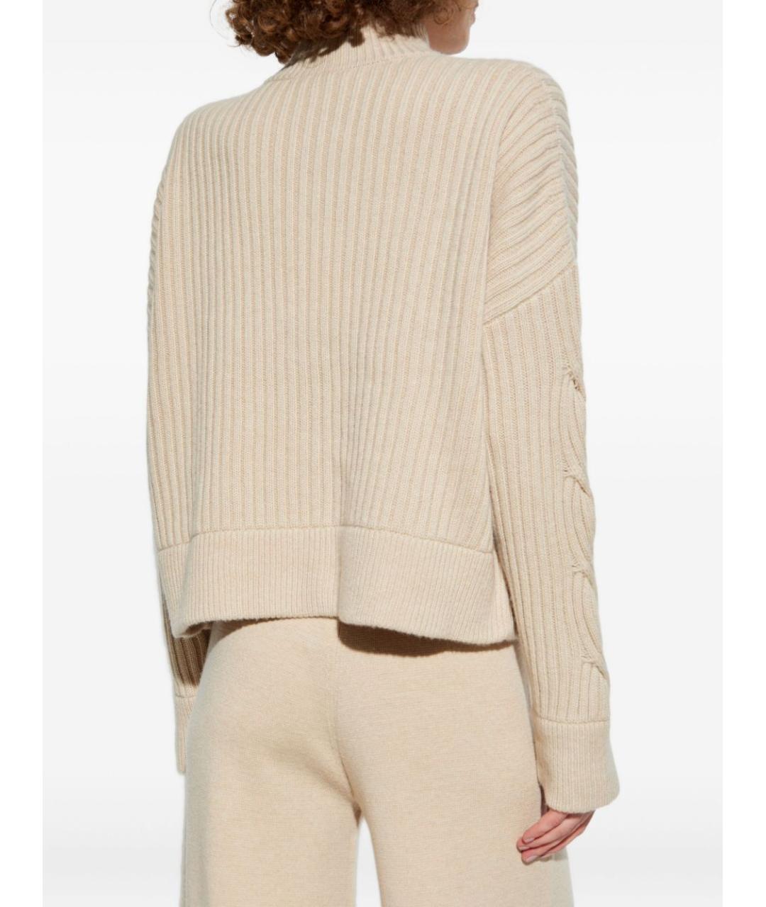 MAX MARA Бежевый шерстяной кардиган, фото 5