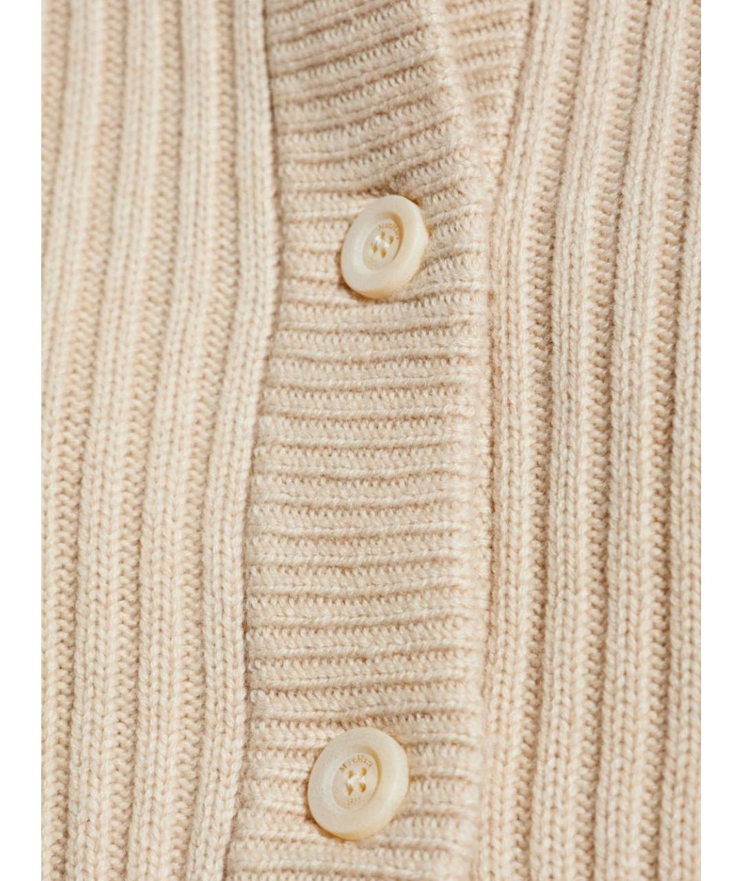 MAX MARA Бежевый шерстяной кардиган, фото 2
