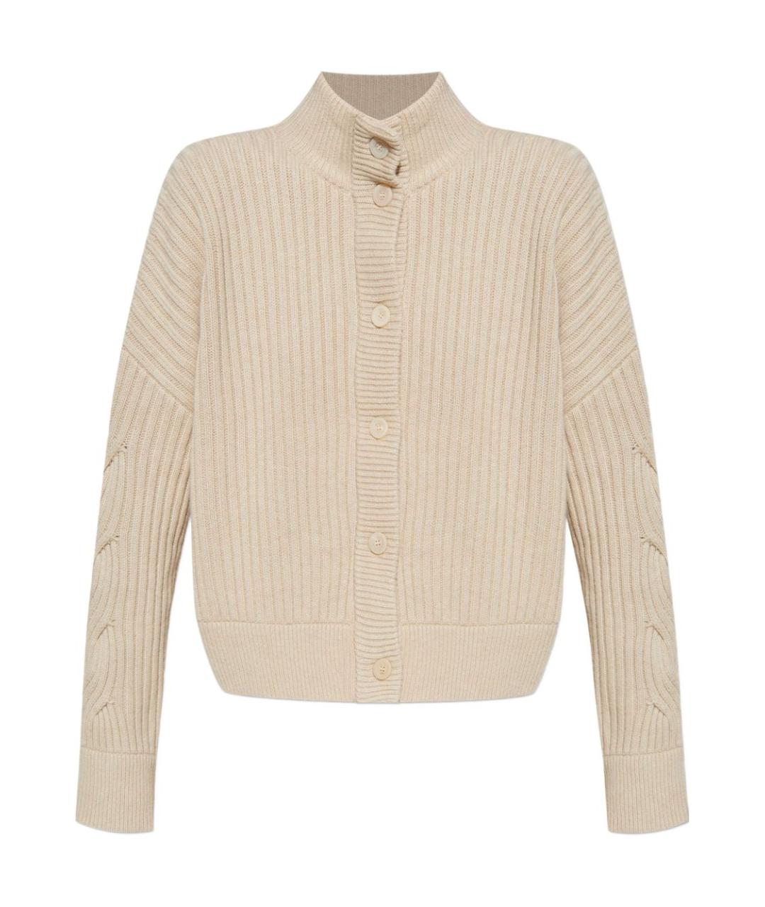 MAX MARA Бежевый шерстяной кардиган, фото 1
