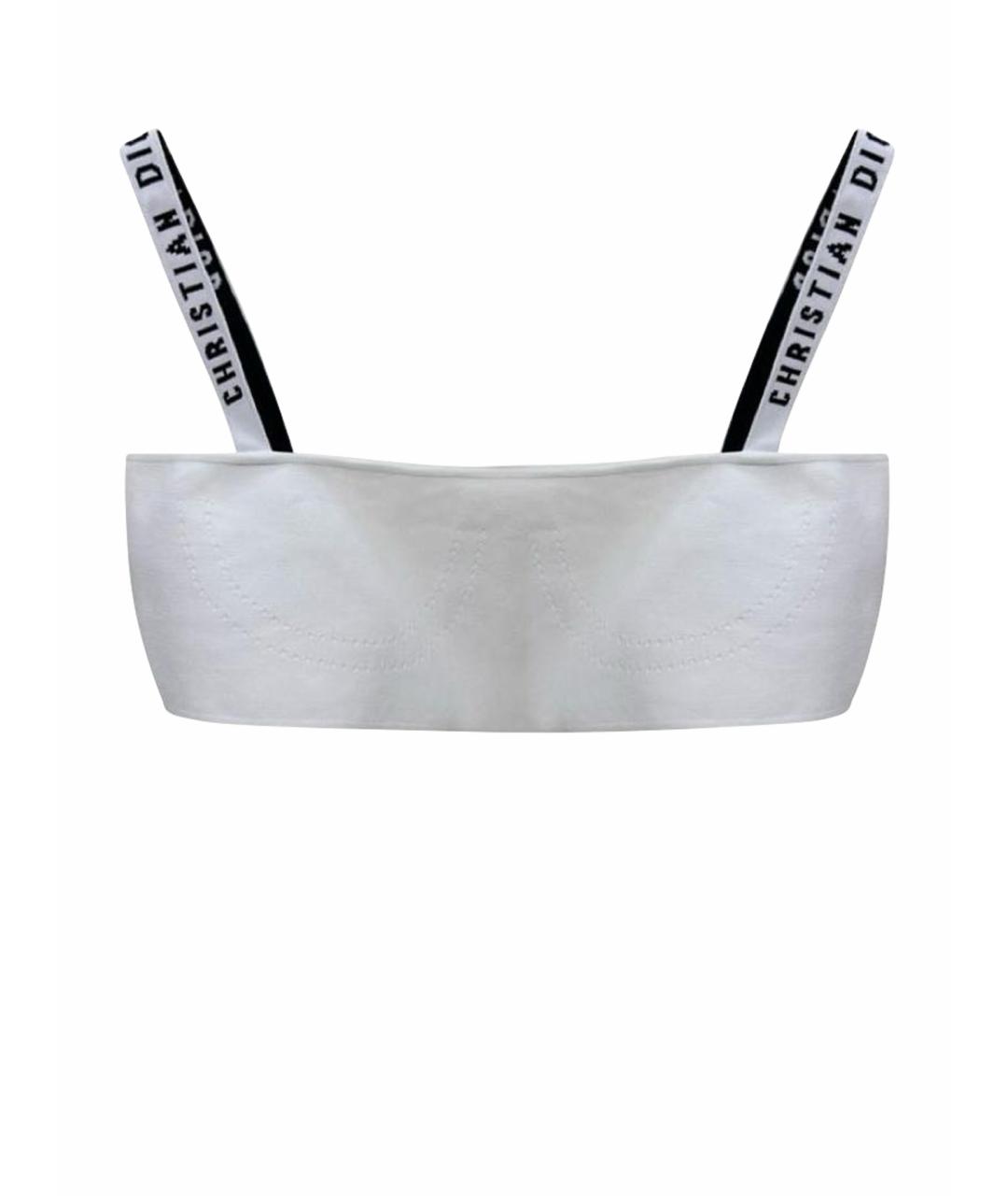 CHRISTIAN DIOR Белая майка, фото 1