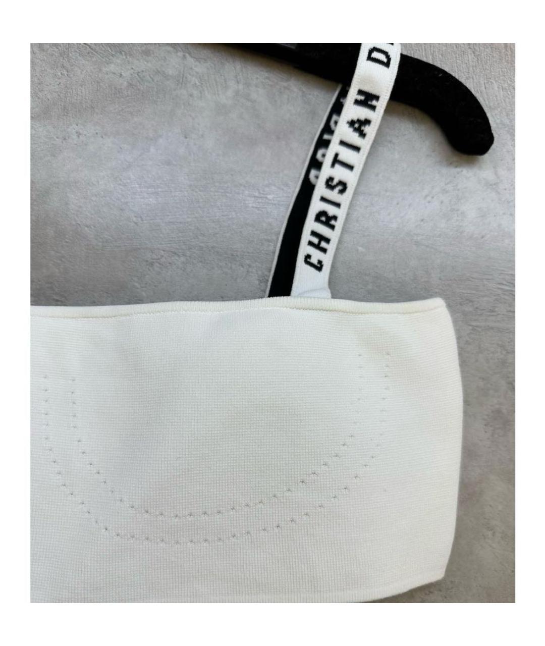 CHRISTIAN DIOR Белая майка, фото 3