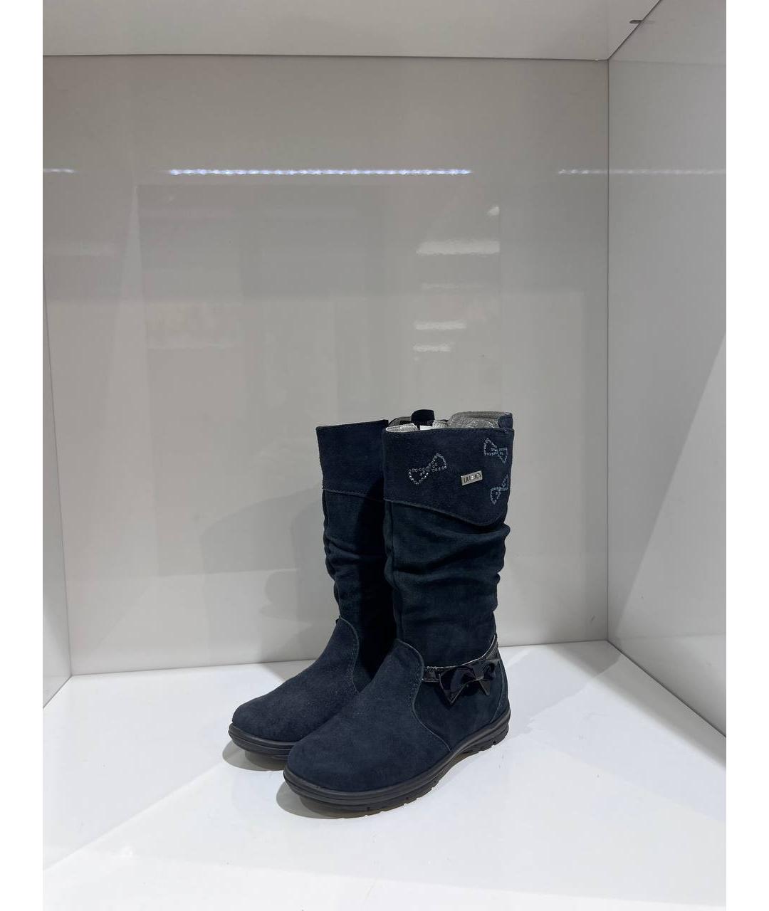 LIU JO Синие замшевые сапоги, фото 2