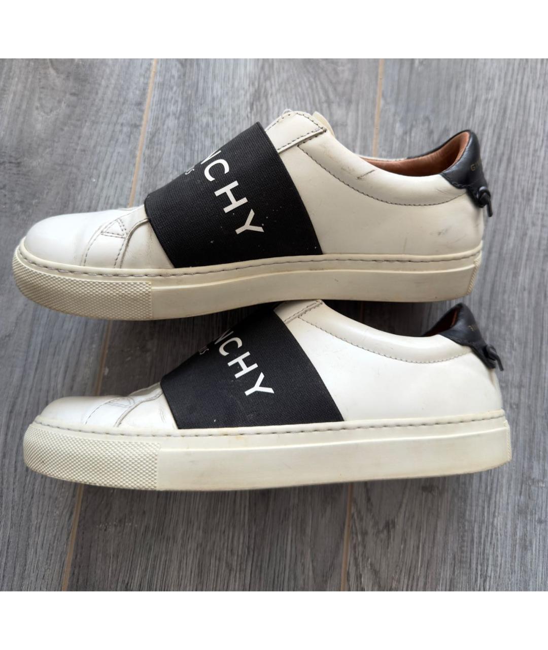 GIVENCHY Белые кожаные слипоны, фото 2