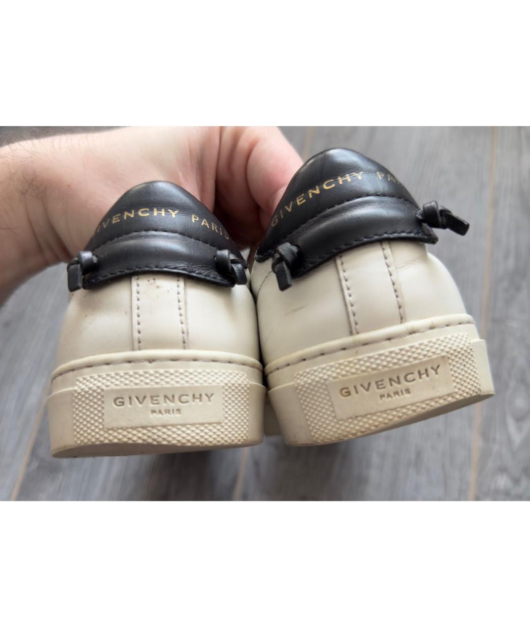 GIVENCHY Белые кожаные слипоны, фото 4