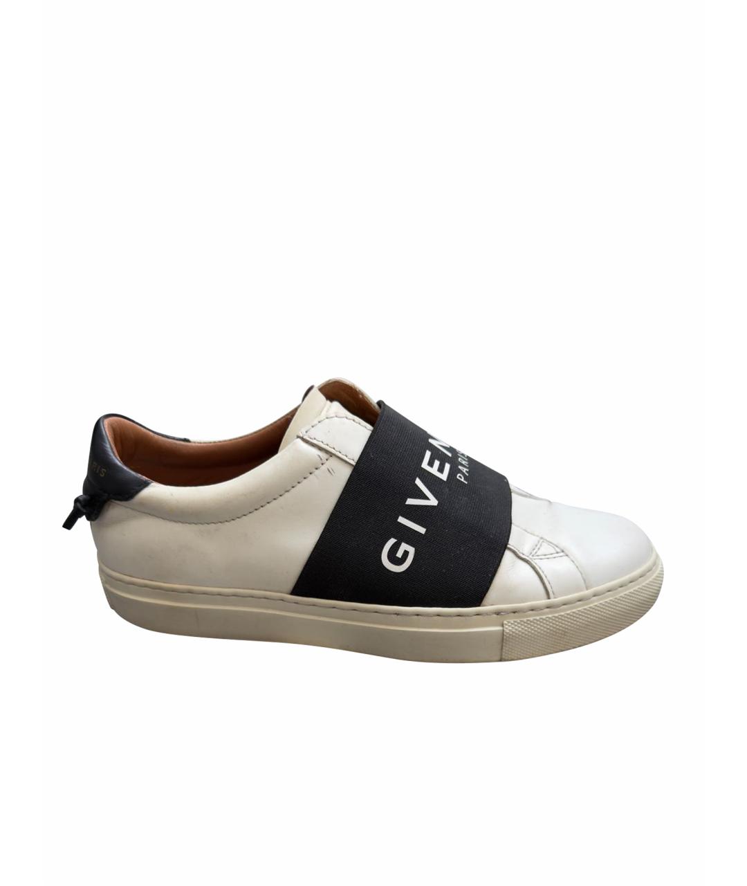 GIVENCHY Белые кожаные слипоны, фото 1