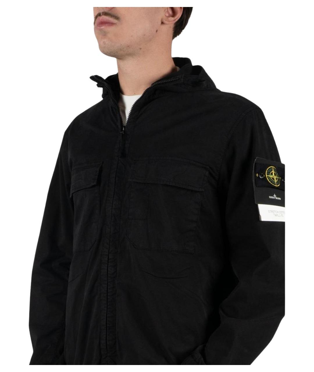 STONE ISLAND Черная куртка, фото 4