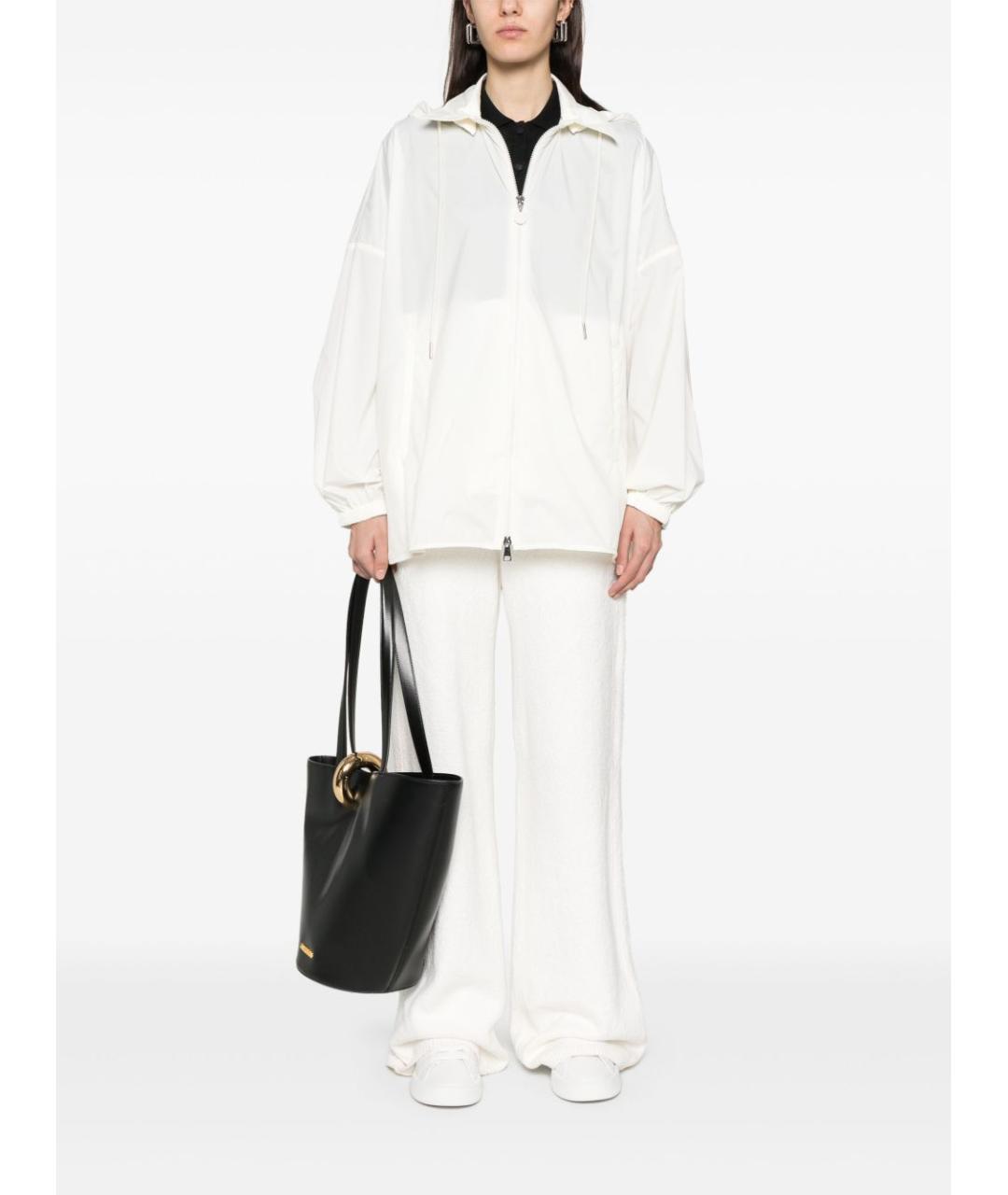 MONCLER Белая полиамидовая куртка, фото 2