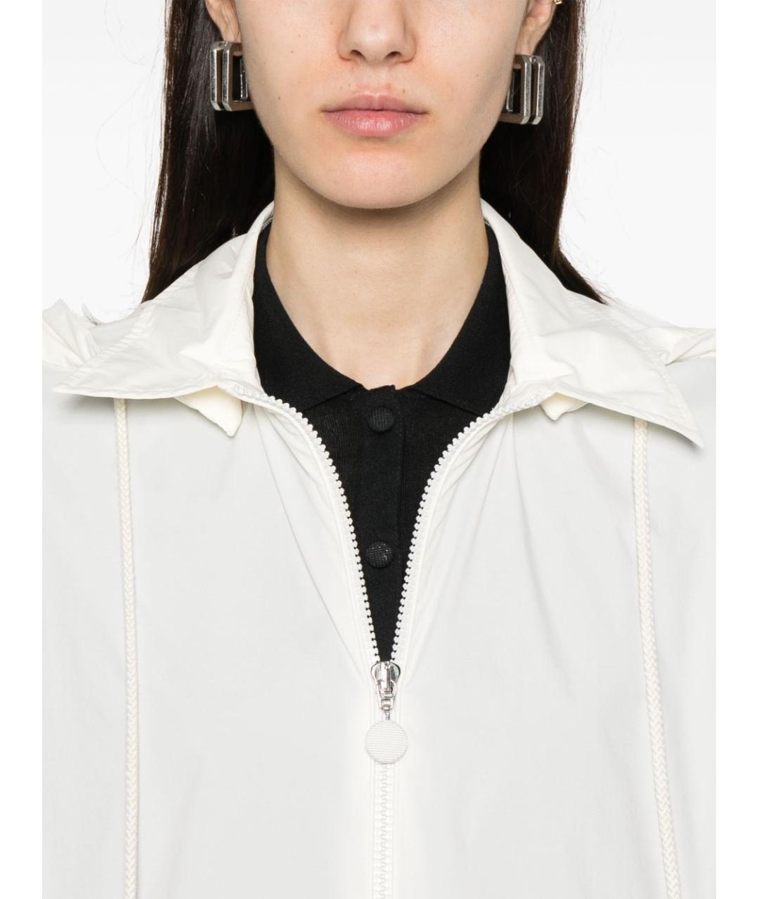 MONCLER Белая полиамидовая куртка, фото 4