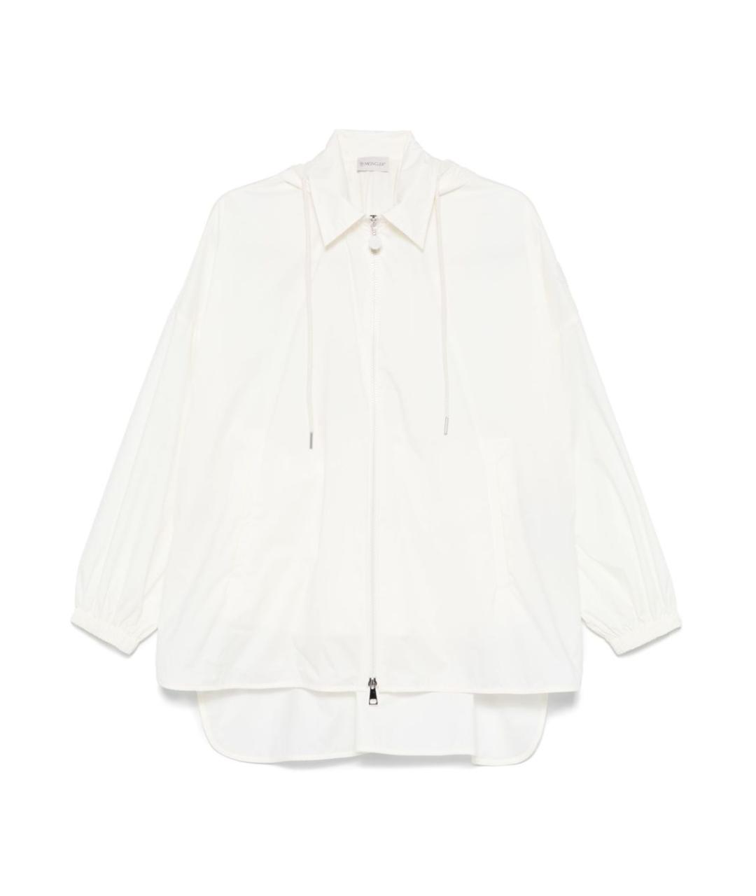 MONCLER Белая полиамидовая куртка, фото 1