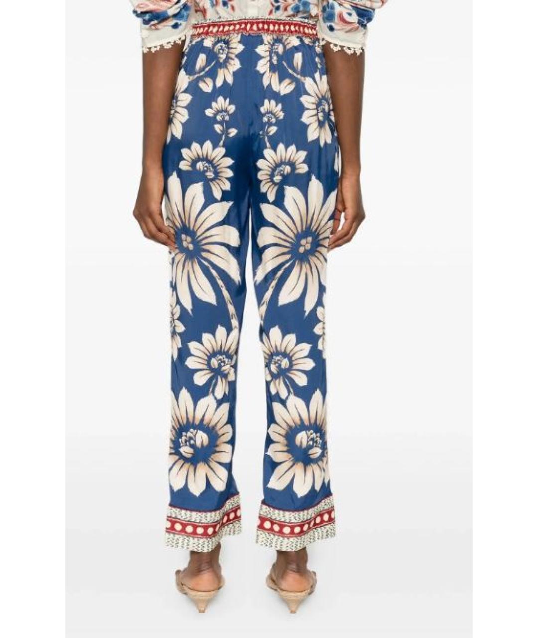 FARM RIO Синие прямые брюки, фото 2