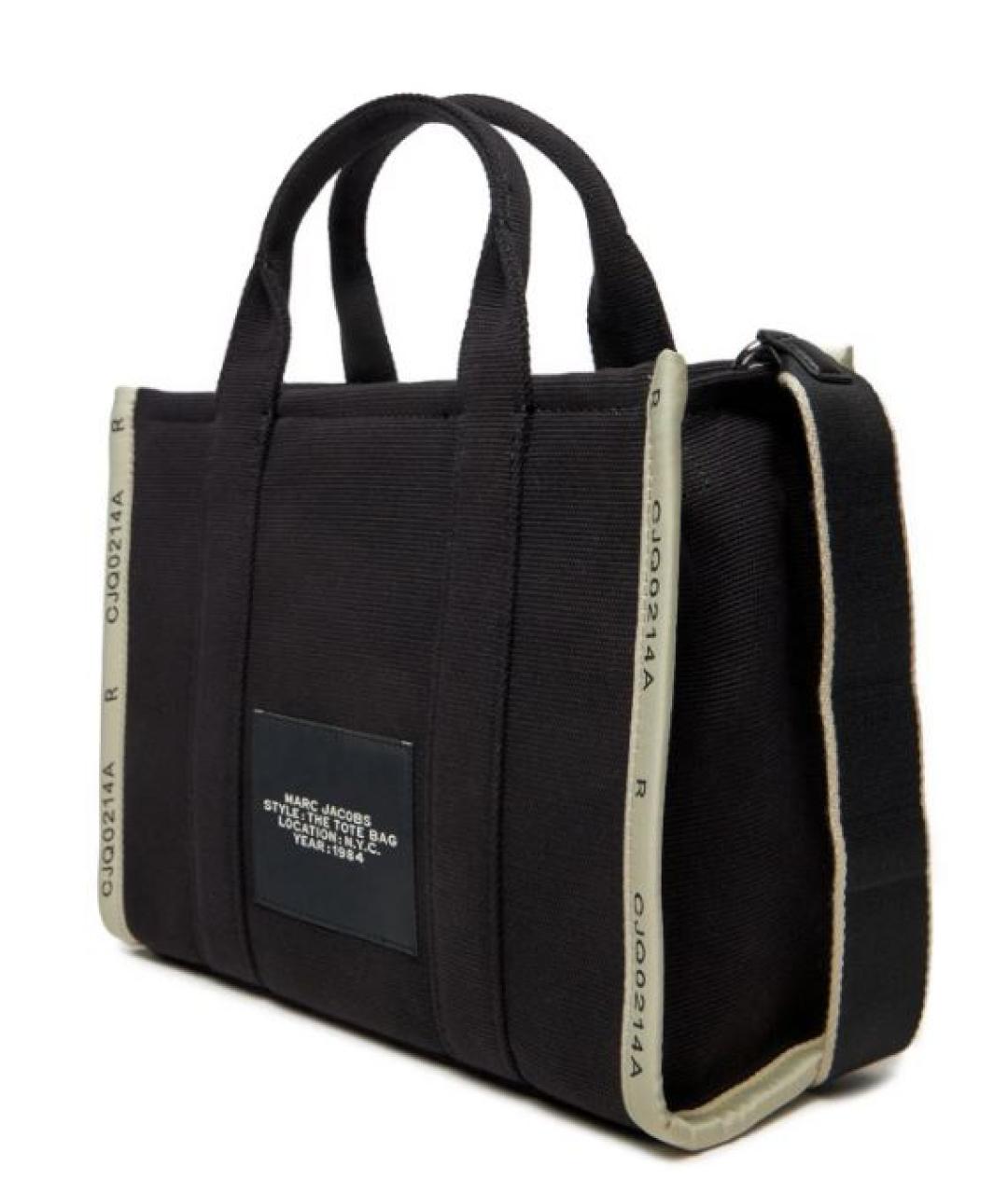 MARC JACOBS Черная тканевая сумка тоут, фото 2