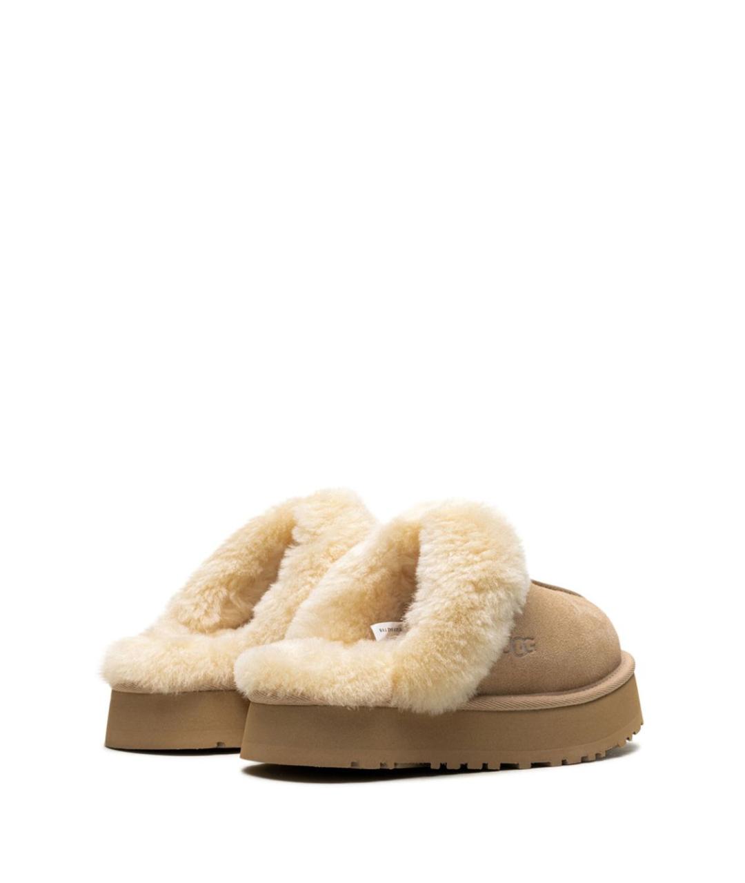 UGG AUSTRALIA Бежевые замшевые мюли, фото 3