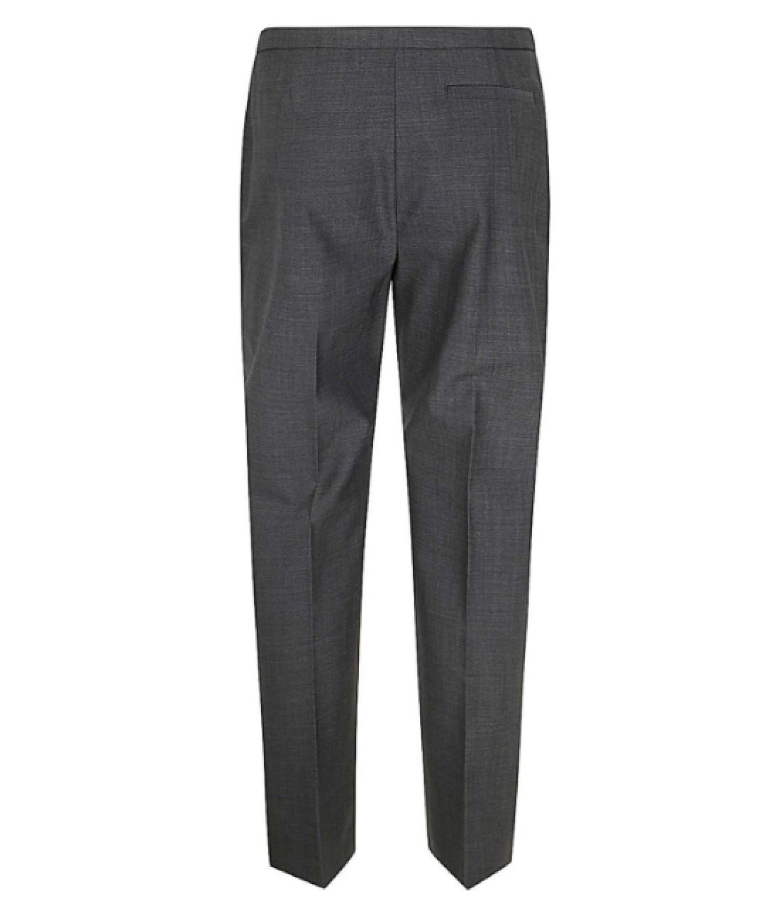 PHILOSOPHY DI LORENZO SERAFINI Темно-синие полиэстеровые брюки узкие, фото 2