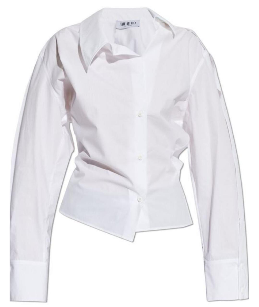 THE ATTICO Белая хлопковая рубашка, фото 1