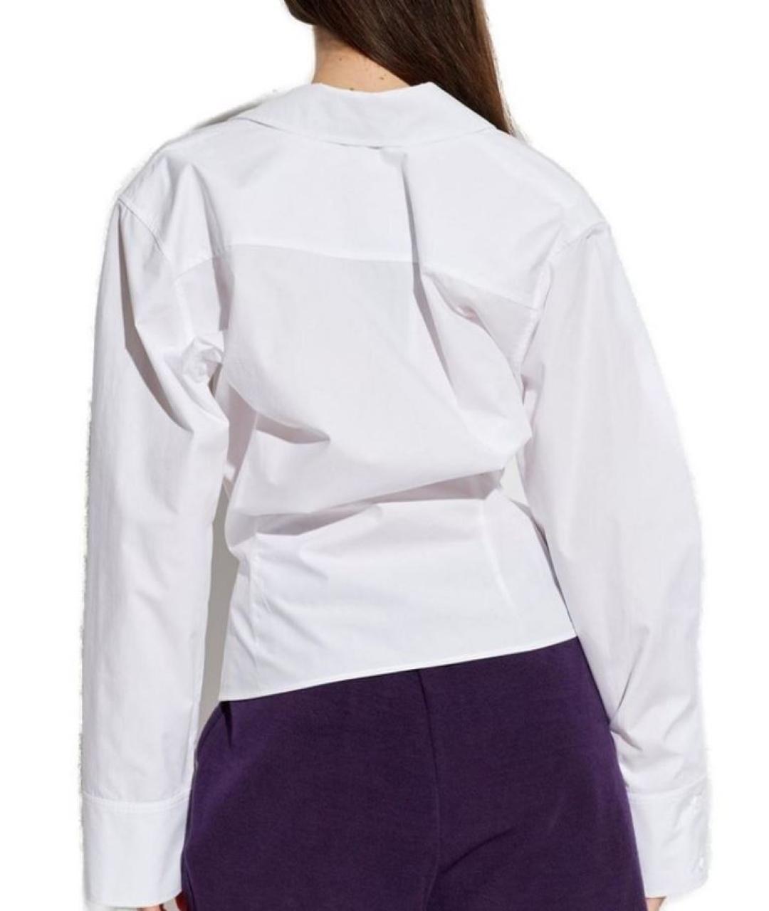 THE ATTICO Белая хлопковая рубашка, фото 3