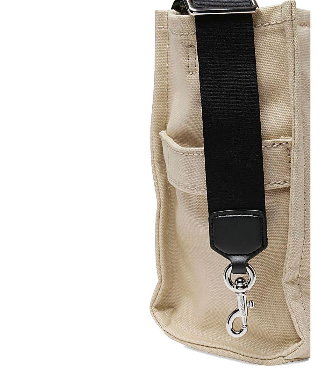 MARC JACOBS Бежевая тканевая сумка тоут, фото 2