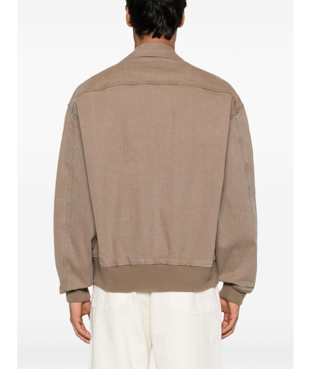 EMPORIO ARMANI Коричневая хлопковая куртка, фото 5