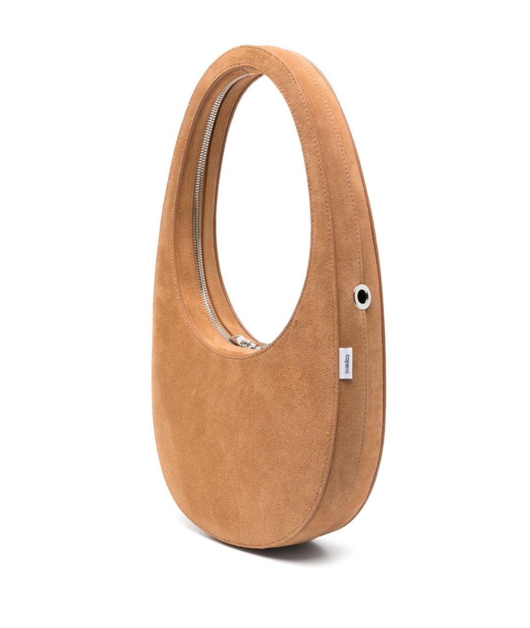 COPERNI Коричневая замшевая сумка через плечо, фото 4