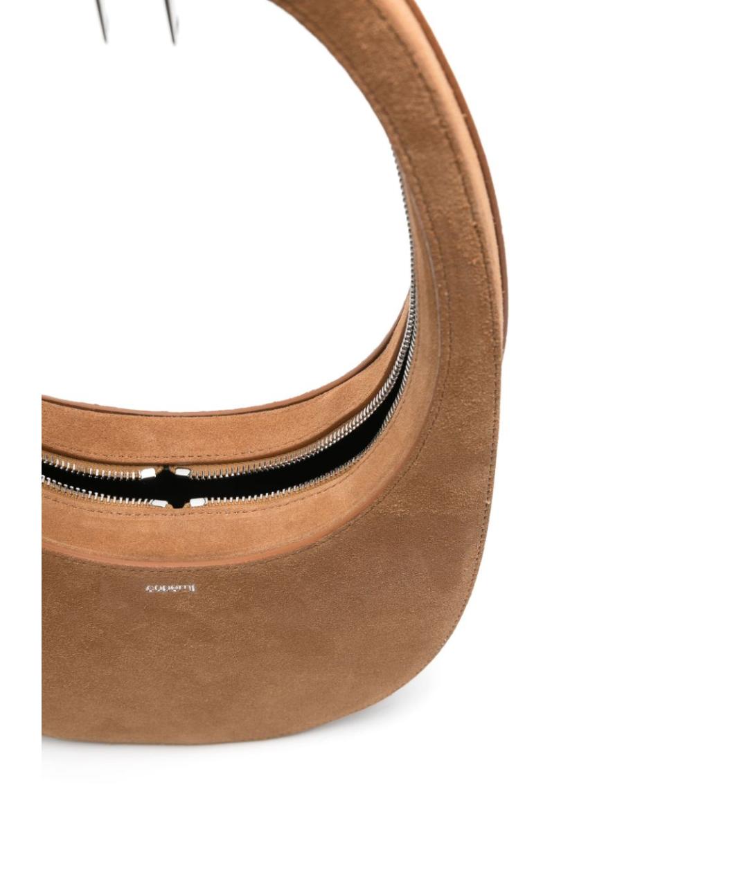 COPERNI Коричневая замшевая сумка через плечо, фото 5
