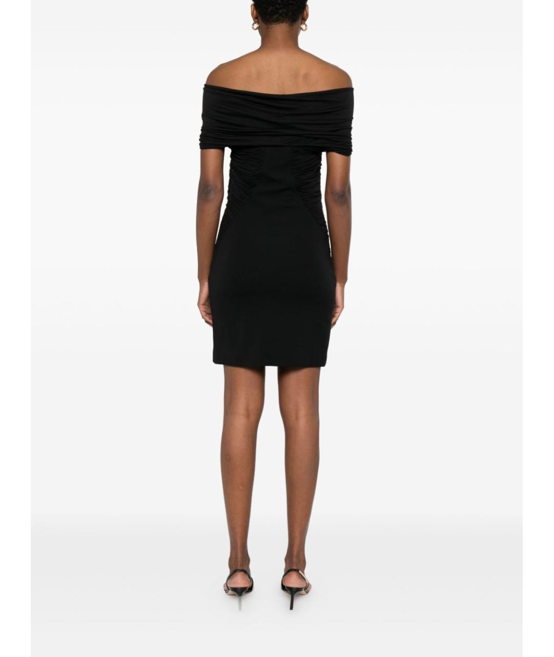 MAX MARA Черное вискозное коктейльное платье, фото 3