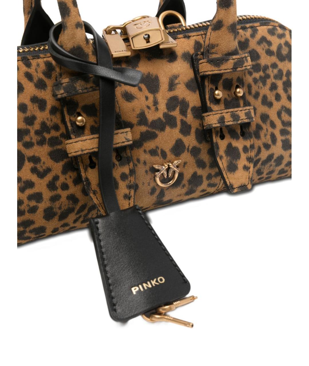 PINKO Мульти кожаная сумка с короткими ручками, фото 4