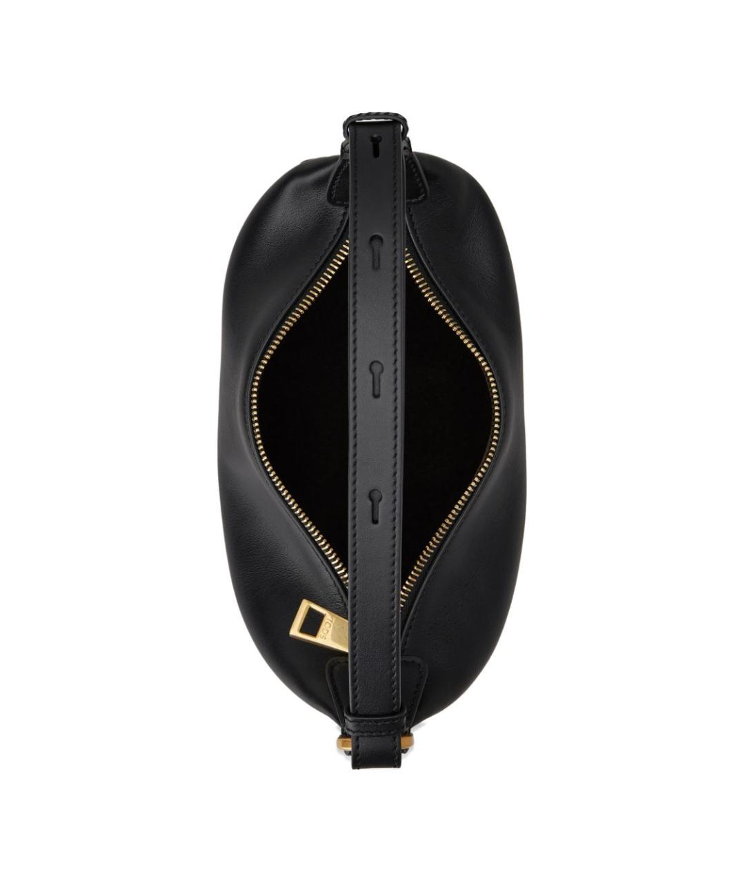 TOD'S Черная кожаная сумка через плечо, фото 3