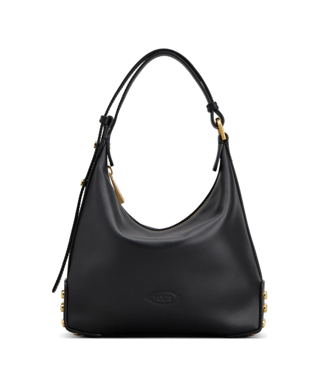 TOD'S Черная кожаная сумка через плечо, фото 1