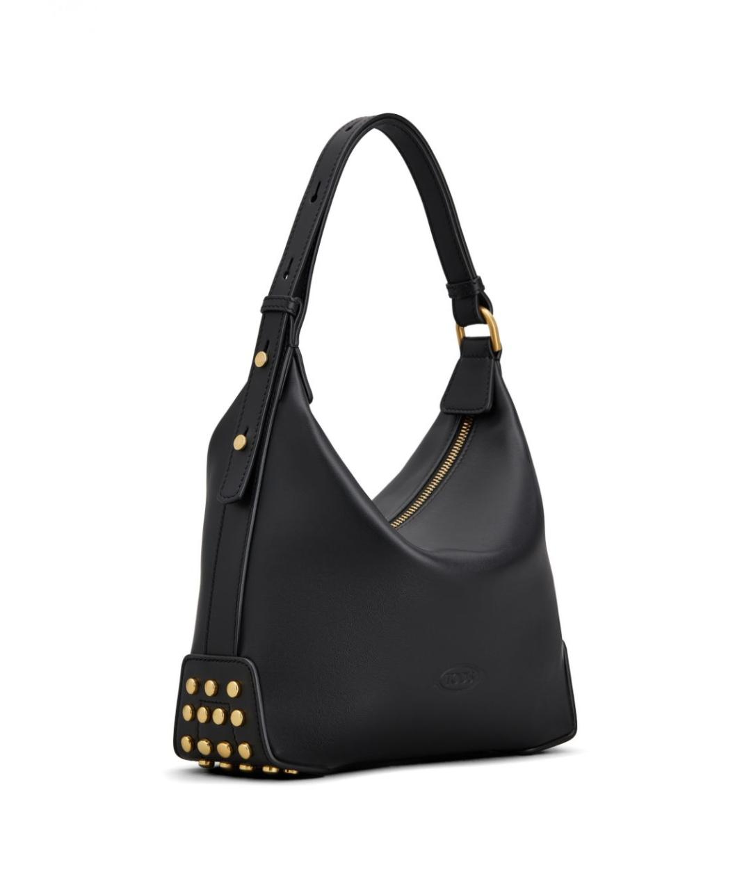 TOD'S Черная кожаная сумка через плечо, фото 6