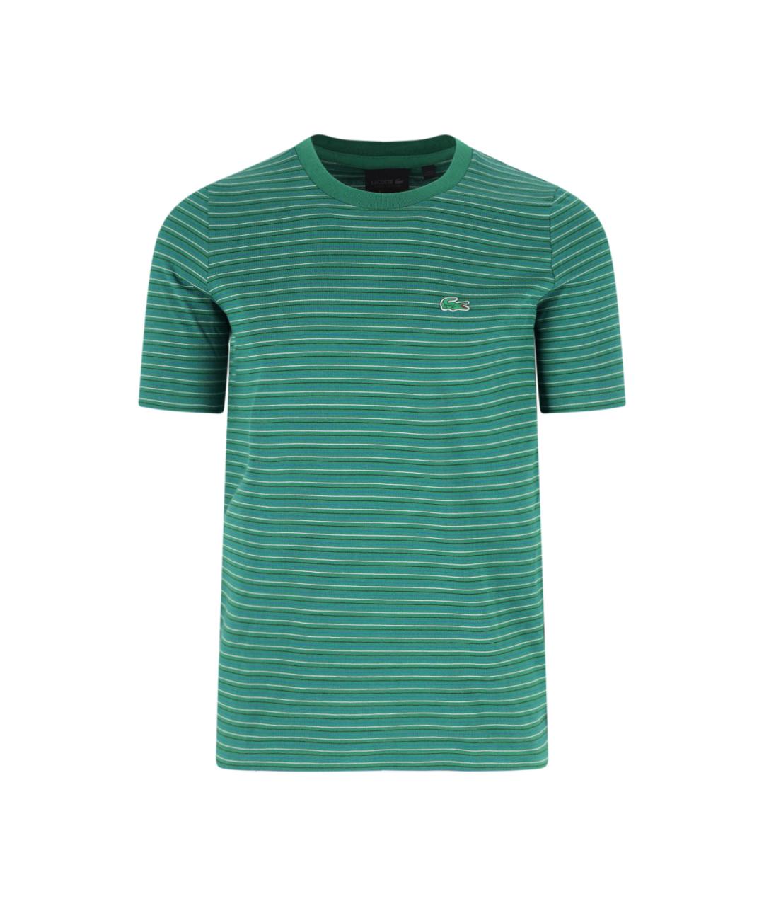 LACOSTE Зеленая хлопковая футболка, фото 1