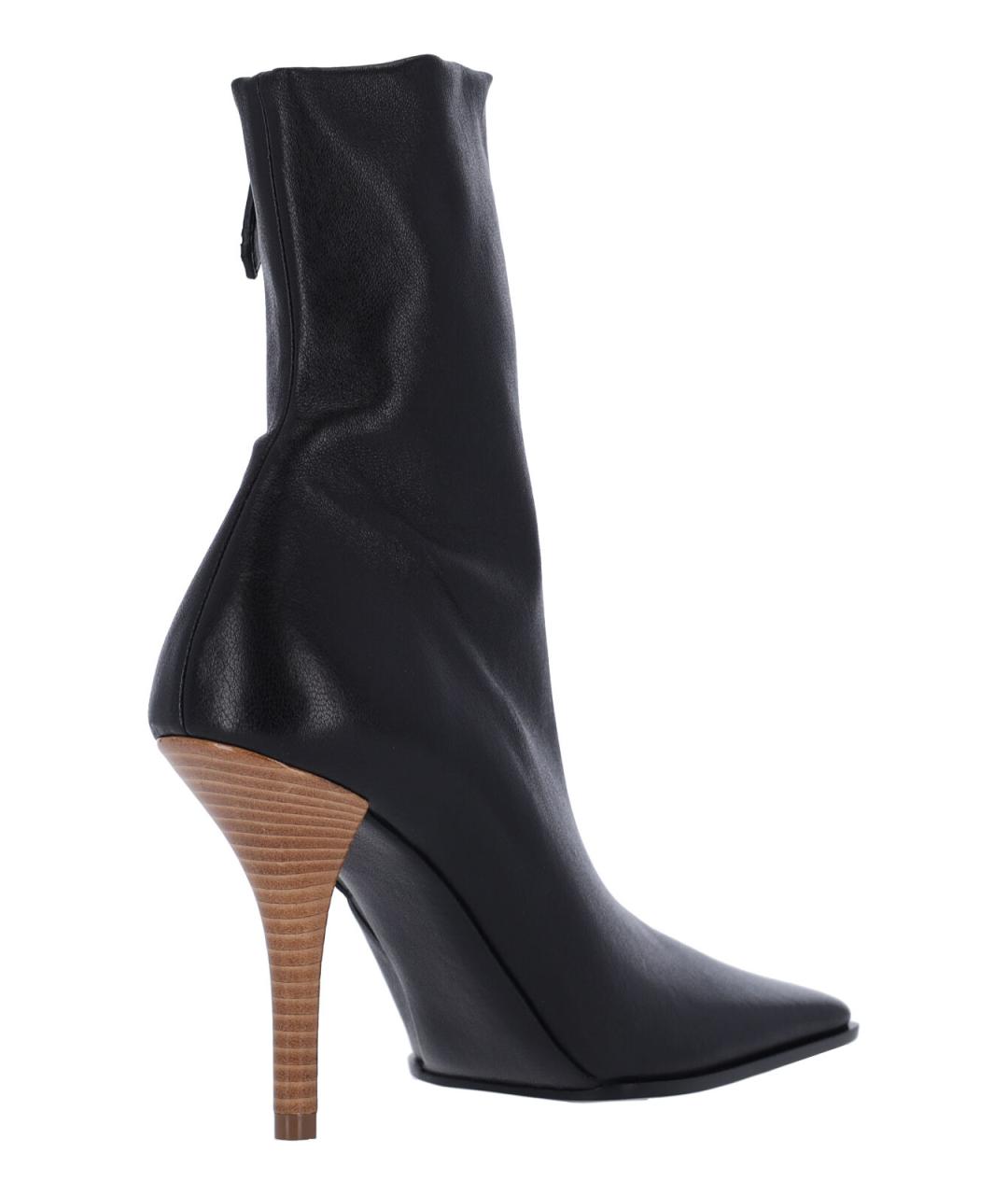 ALAIA Черные кожаные сапоги, фото 3