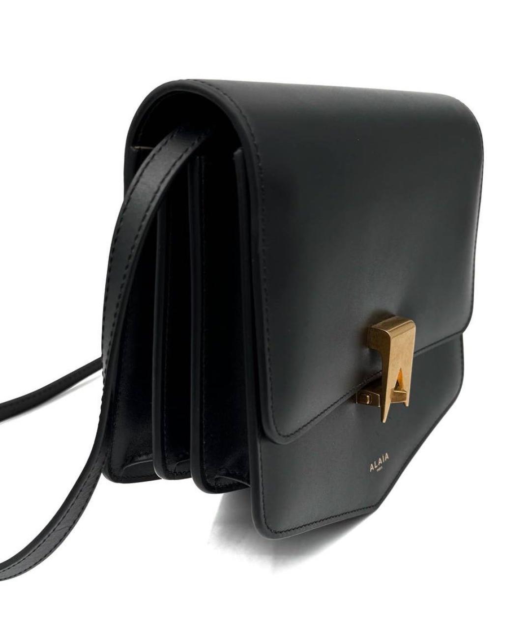 ALAIA Черная кожаная сумка через плечо, фото 3