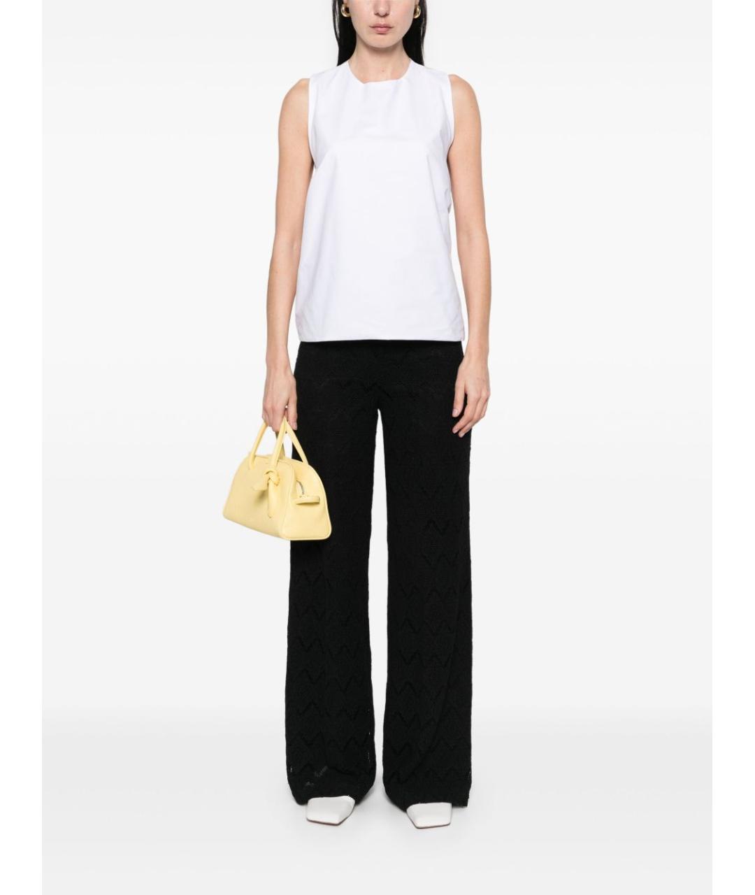 TWIN-SET Черные прямые брюки, фото 5