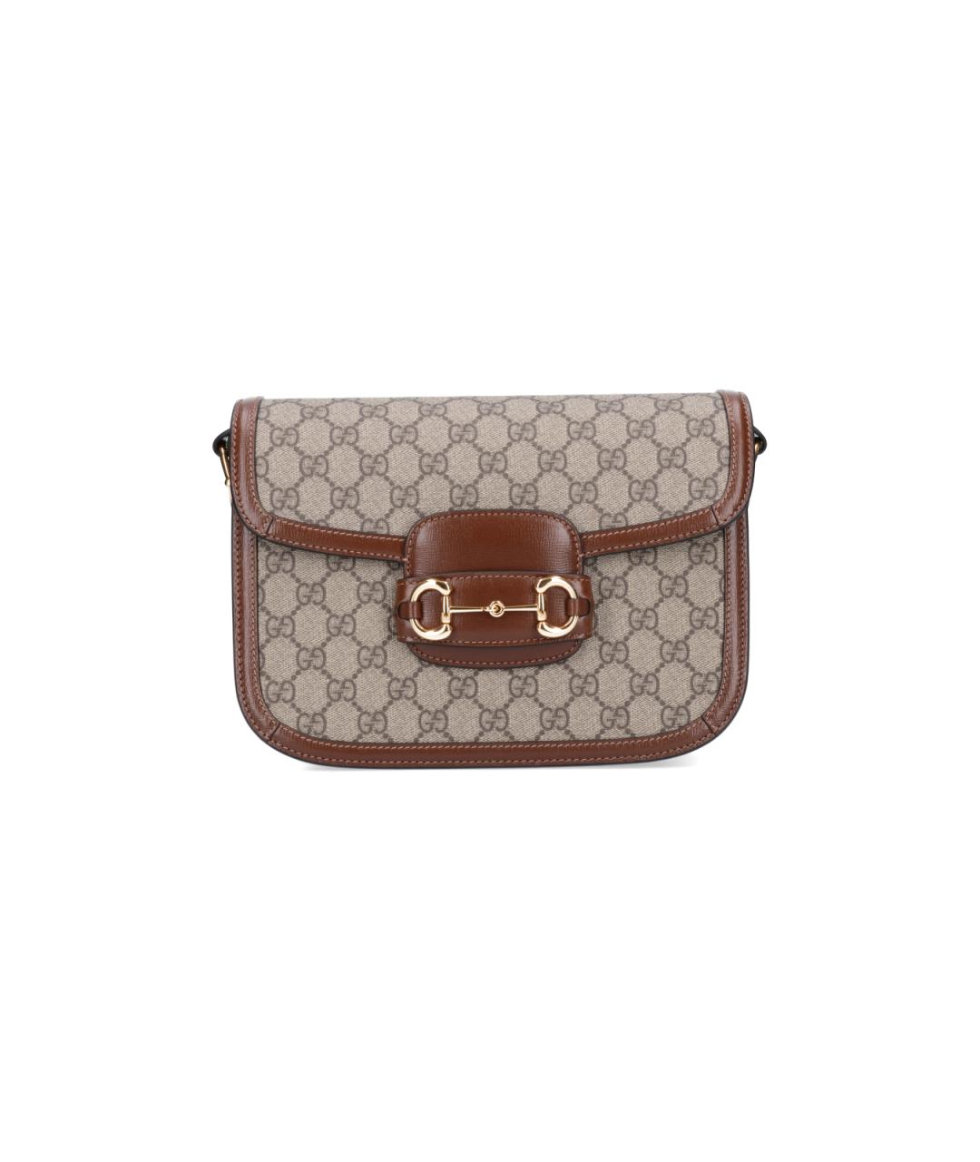 GUCCI Бежевая сумка через плечо из искусственной кожи, фото 1